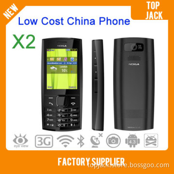 Cheap China Phone X2 with Torch and Bluetooth, Mobile Phone Dual SIM Dual Standby Cell Phone